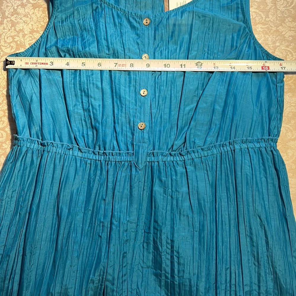 J Jill ~new ~Cotton and silk Sleeveless Maxi Dress - Picture 8 of 11